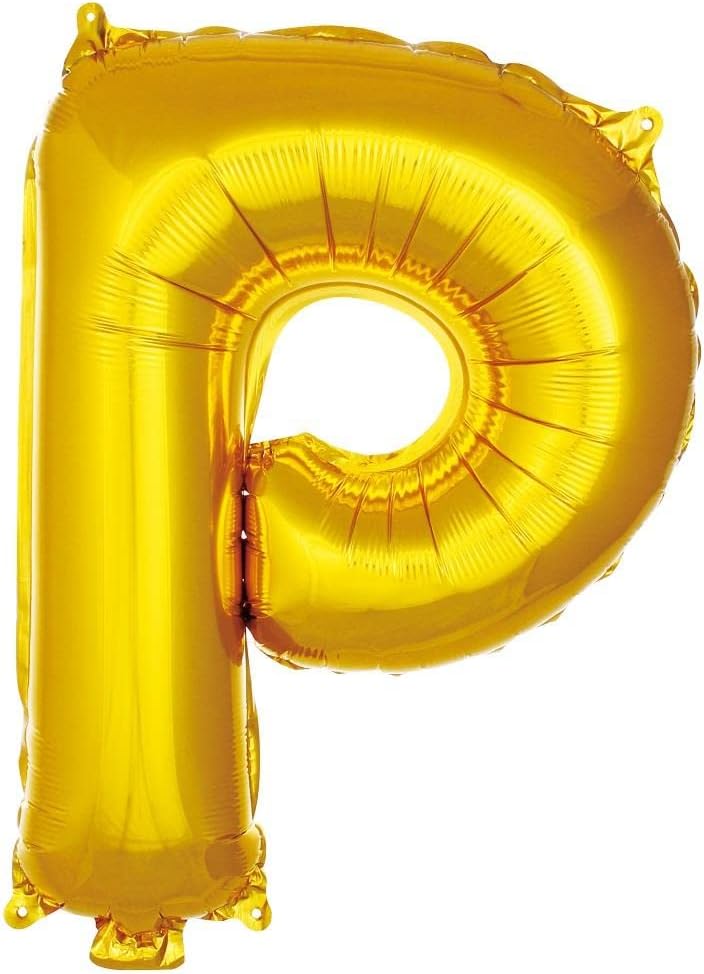 Alternative view of P Harfi 16 İnç Gold Renk Folyo Balon 36 CM (Altın)