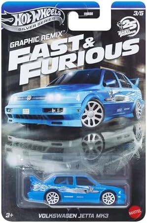 Alternative view of Fast and Furious Graphic Remix Auto VW Jetta MK3 - Model Cast Ölçek 1:64 - Uzunluk 7 cm - JBY46