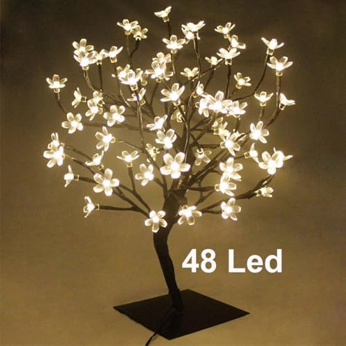 Dekoratif Kiraz Ağacı Masaüstü USB LED Lamba/GT-CL16 - Görsel 3