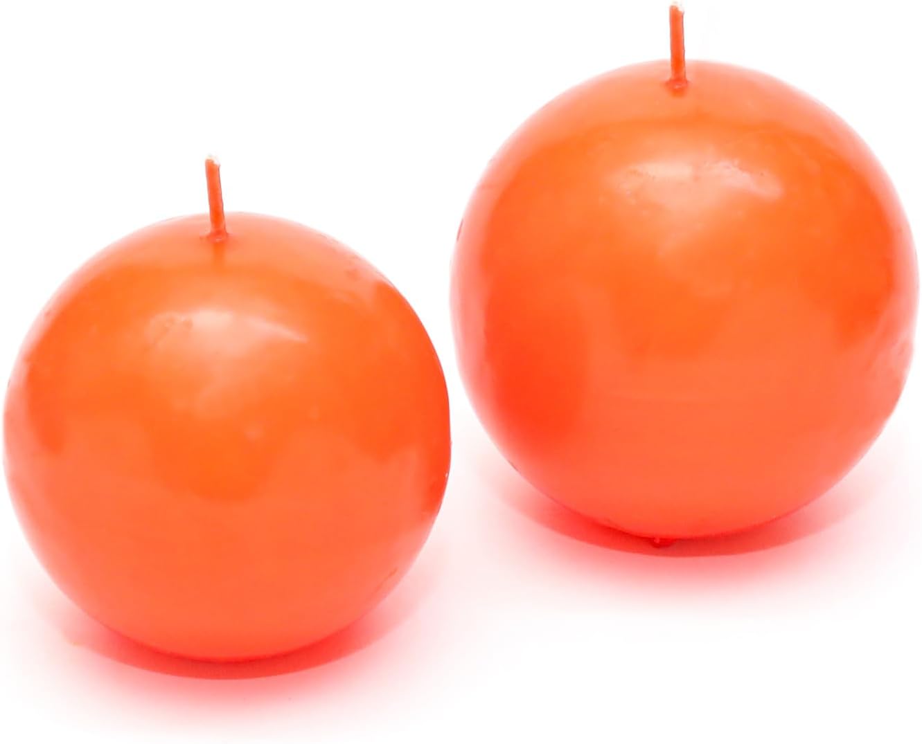 2'li Turuncu Top Mum Seti (7 cm-8 cm)