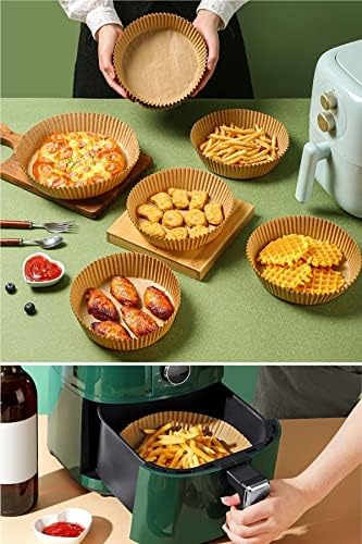 Alternative view of 50 Adet Hava Fritöz Pişirme Kağıdı Hava Fritöz Yağ Geçirmez Kağıt Hava Fritöz Gömlekleri Yapışmaz Gıda Pişirme Kağıdı Delikli Kare Kase Modeli Tek Kullanımlık Pişirme Kağıdı Hava Fritöz