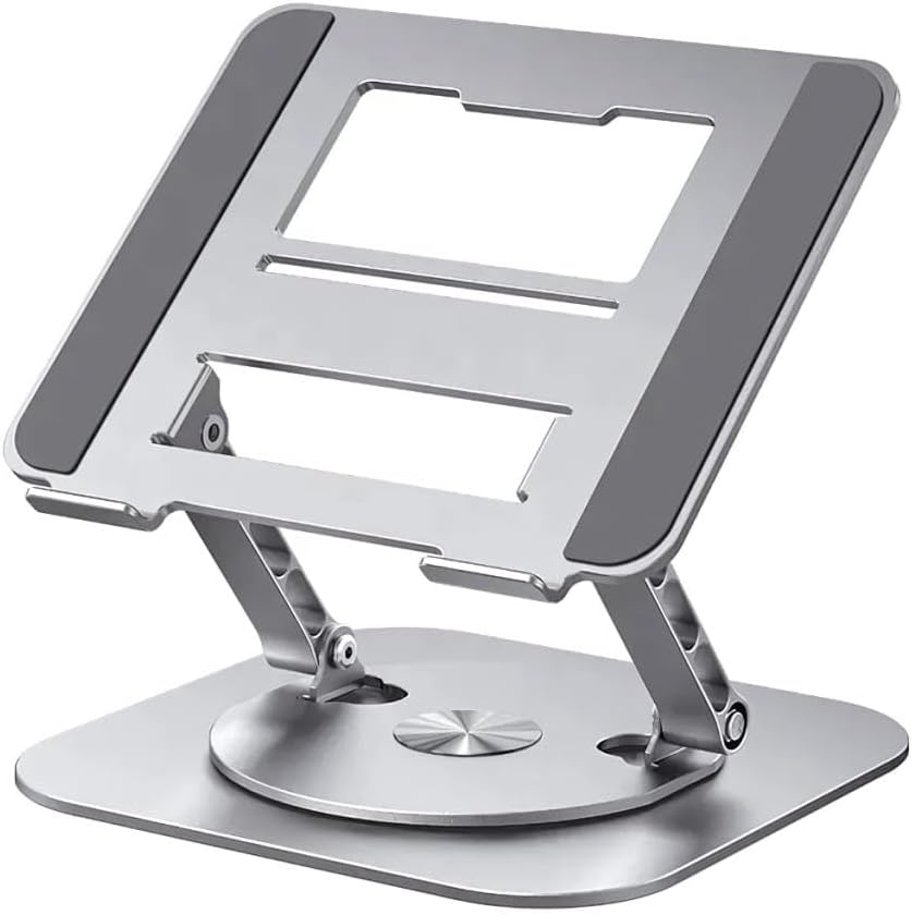 Alternative view of Coofbe Yükseklik Ayarlı 360 Döner Alüminyum Laptop Standı Laptop Sehpası Açı Yükseklik Ayarlı Kaymaz Padli
