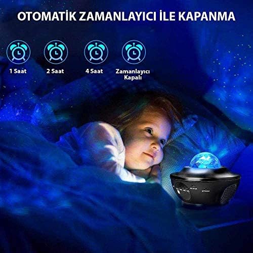 Zenon Smart Starry Projektör Light-Blth+Müzik+7Farklı Ambians - Görsel 3