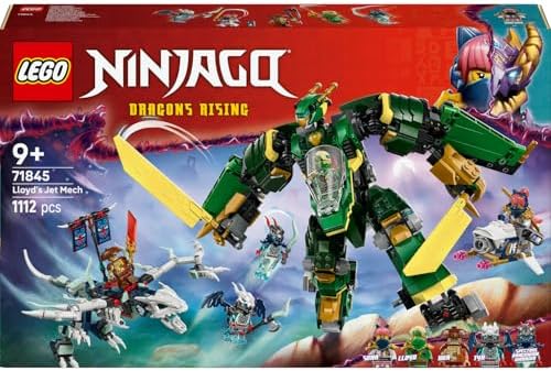 Alternative view of Lloyd’un Jet Robotu 71845-9 Yaş ve Üzeri Ninja Tutkunu Çocuklar için 5 Minifigür ve Ejderha Figürü İçeren Yaratıcı Oyuncak Yapım Seti, Doğum Günü Hediyesi (1112 Parça)