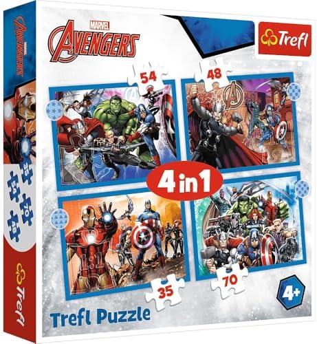 Puzzles - "4'ü 1 Arada" - Cesur Yenilmezler/ Yenilmezler - Görsel 3