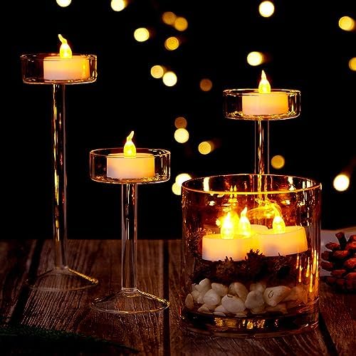 SNA Pilli Led Tealight T-LİGHT MUM PİLLİ MUM LED IŞIK SICAK SARI RENK DEKORASYON SÜSLEME DÜĞÜN KINA ORGANİZASYON (6)