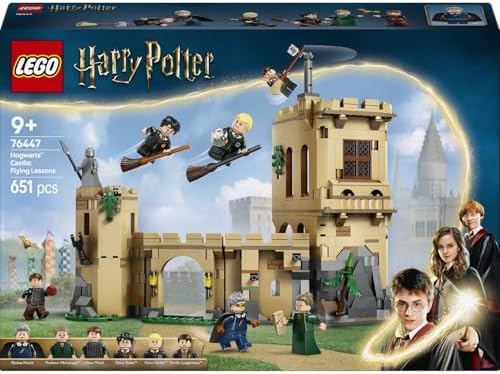 Harry Potter Hogwarts Şatosu: Uçuş Dersleri 76447-9 Yaş ve Üzeri Çocuklar ve Yetişkinler için Koleksiyonluk Oyuncak Yapım Seti, Doğum Günü Hediyesi (651 Parça)