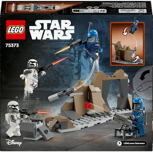 Alternative view of : The Mandalorian Mandalore Pususu Savaş Paketi 75373-6 Yaş ve Üzeri Çocuklar için 4 Minifigür İçeren Koleksiyonluk Yaratıcı Oyuncak Yapım Seti (109 Parça)