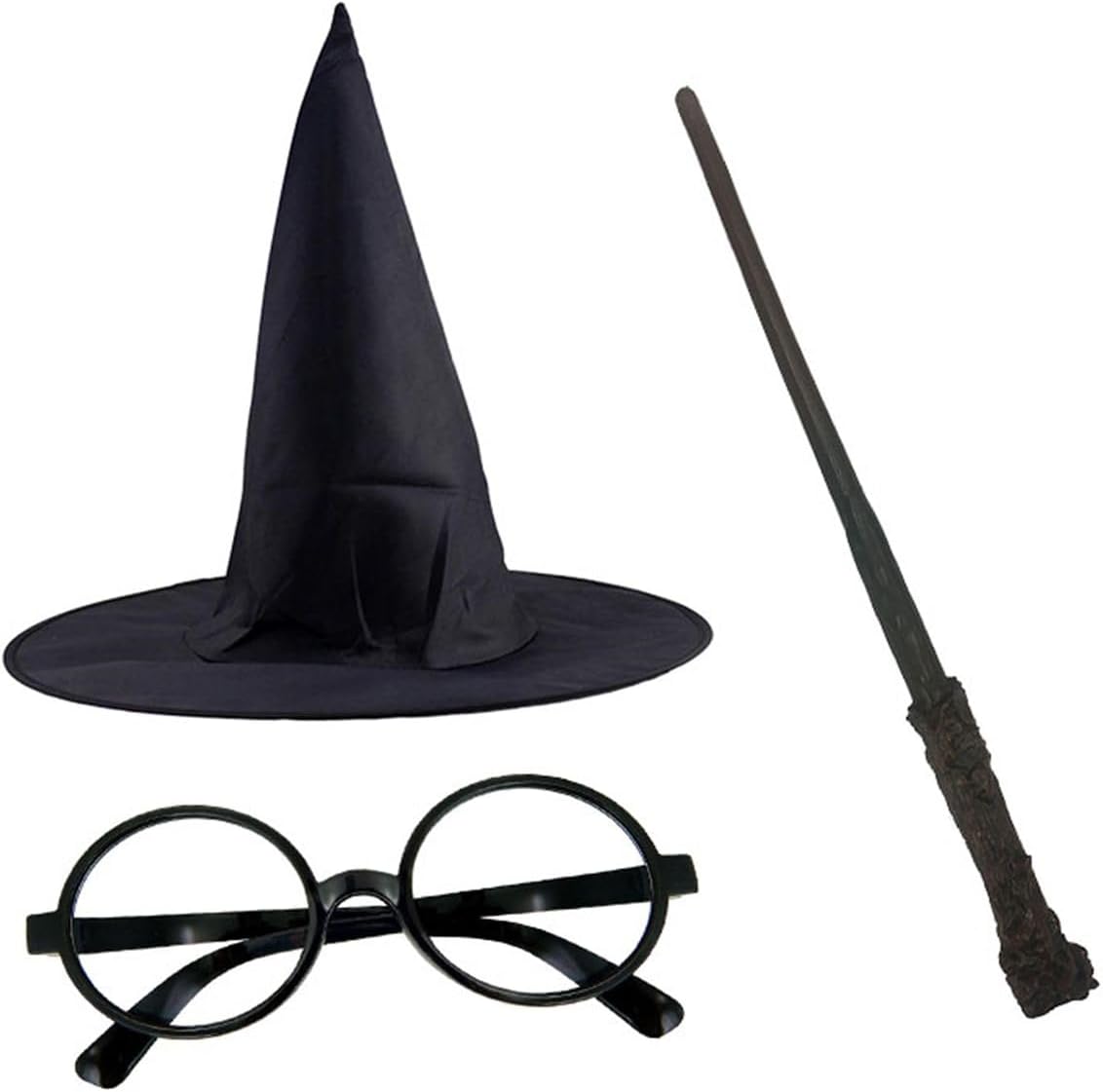 Alternative view of Harry Potter Şapkası Gözlük Ve Asa Cosplay Parti Doğum Günü Cadılar Bayramı Seti 1450