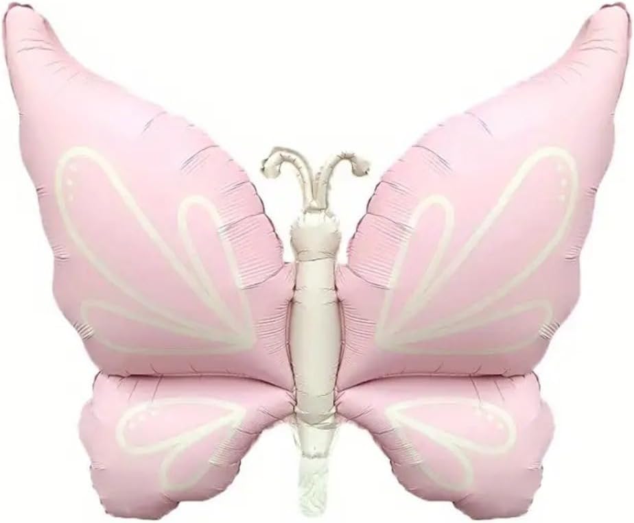 Alternative view of Büyük Kanatlı Kelebek Folyo Balon Pembe, 456346345