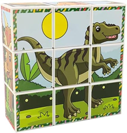 Dinozorlar 3D Manyetik Puzzle Seri 2 - (9 Mıknatıslı Küp 6 Dinazor Yapboz) - Görsel 3