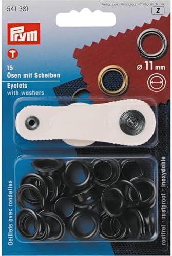 Prym 541381 Delikler ve Diskler Pirinç 11,0 mm Cilalı, Metal, 11 mm