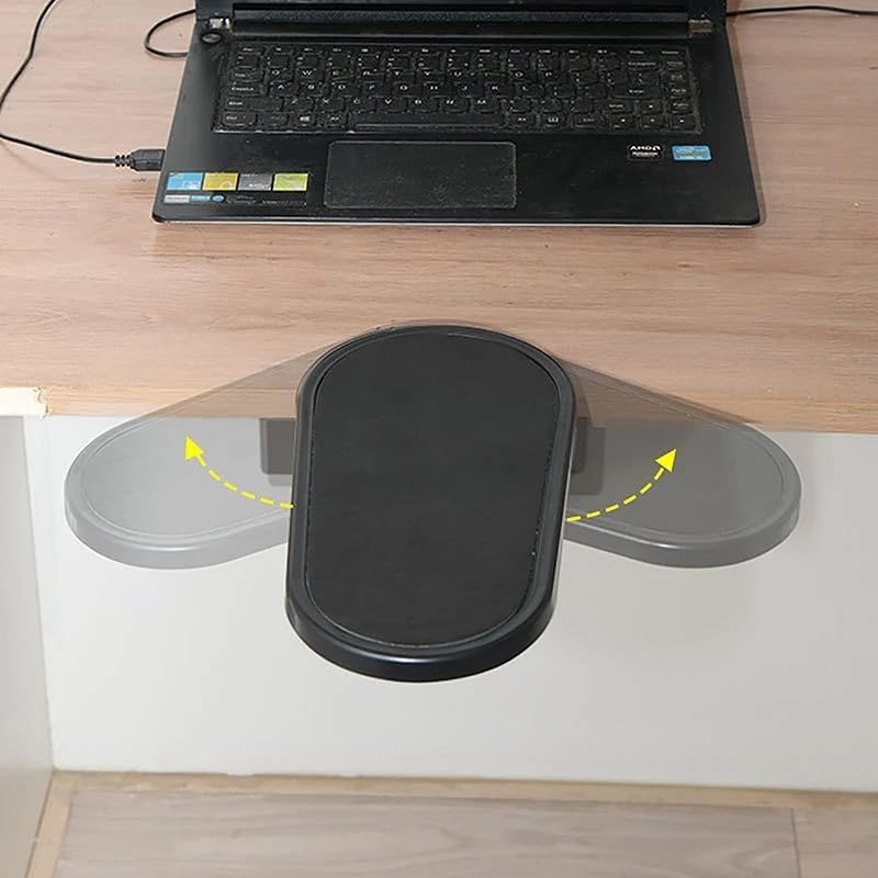 Ergonomik Ayarlanabilir Masa Kol Dayanağı ve Döner Mouse Pad Tutucu, Masaya Takılan Bilek ve Ön Kol Destek Aparatı, Ofis ve Ev Kullanımı İçin Rahatlatıcı Tasarım | DY-841 - Görsel 2