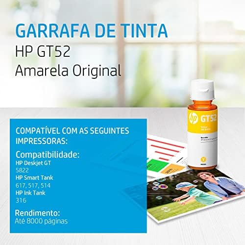 HP GT52 Orijinal Mürekkep Şişesi (M0H56AL) Uyumluluğu DeskJet GT 5800 Serisi, Mürekkep Tankı 100/300 Serisi, Mürekkep Tankı Wireless 400 Serisi, Smart Tank 500 Serisi - Görsel 3