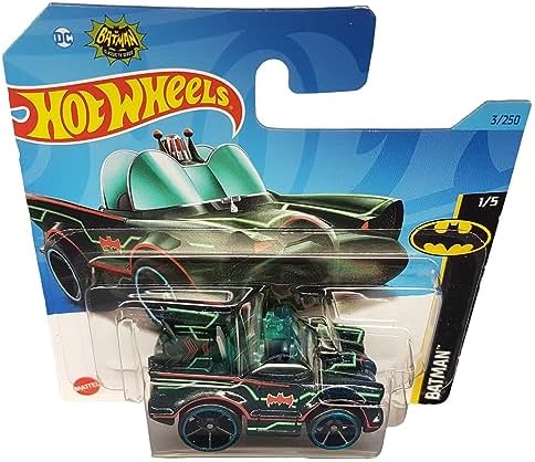 Alternative view of - Klasik TV Dizisi Batmobile - Batman 1/5 - HKJ72 - Kısa Kart - DC - Mattel 2023