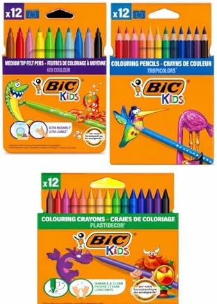 Alternative view of Bic 12' li kuru- pastel- keçeli 3'lü Boya Kalemi seti