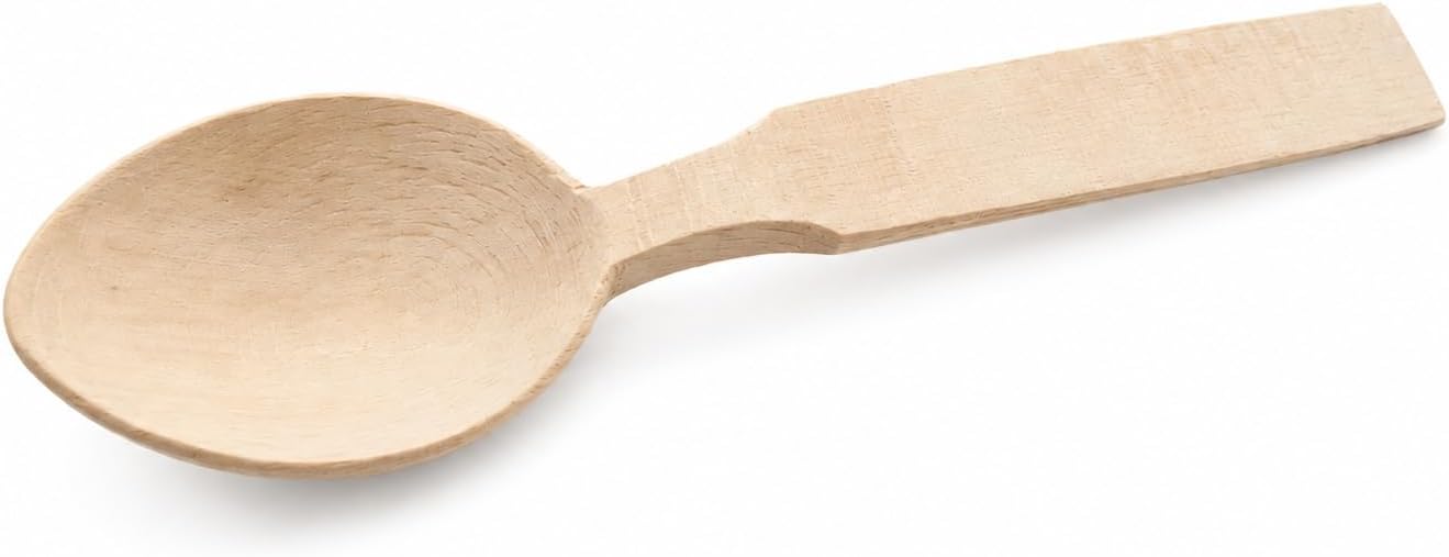 Alternative view of El Yapımı Ahşap Yemek Kaşığı, Doğal Kayın Ağacı, Kimyasal İçermez, Düğünler için Oyun Kaşığı olarak da kullanılabilir