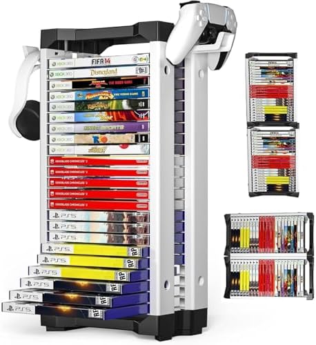 Alternative view of Oyun Depolama Kulesi 23 Kapasiteli Oyun Standı Rafı PS5/PS4/Xbox One/Xbox 360/Xbox Serisi X/S/Switch Oyun Kutuları TY-2847