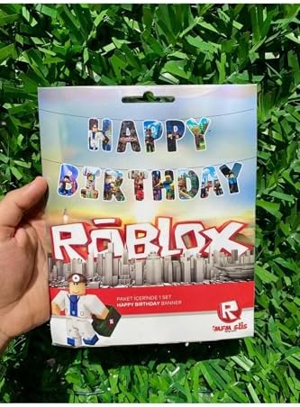 Alternative view of MFM Roblox Temalı Happy Birthday Banner Yazı