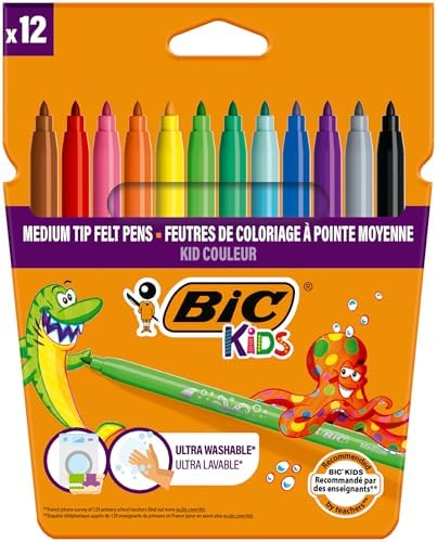 Kid Couleur Keçeli Boya Kalemi, 12'li Kutu - Görsel 2