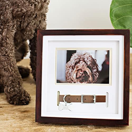 Alternative view of Pearhead Pet Yaka Hatıra Çerçevesi, Evcil Hayvan Anıtı Resim Çerçevesi, Evcil Hayvan Sahibi Ev Dekoru, Kedi veya Köpek Hatırası, 3 "x 4.5" Fotoğraf Ekleme, Duvara Montaj ve Masa Üstü Çerçeve, Espresso