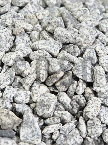 Natural Granit Dekoratif Çakıl Taşı, Gri Beyaz, 1-2 cm, 3 kg, Bahçe Peyzaj Saksı Akvaryum Teraryum için Doğal Taş - Görsel 2