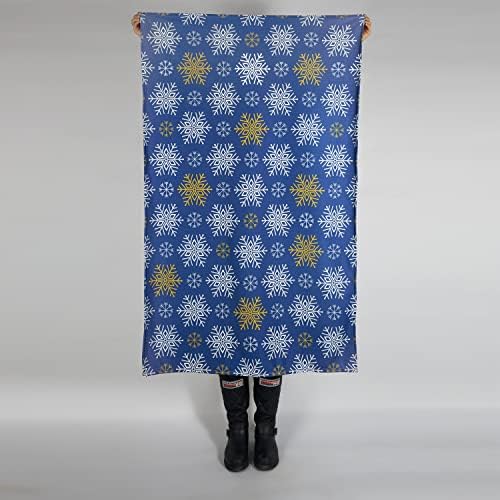 Kar Tanesi Tasarımlı Unisex Tv Battaniyesi - Tek Kişilik Battaniye 95 x 145 cm - Görsel 2
