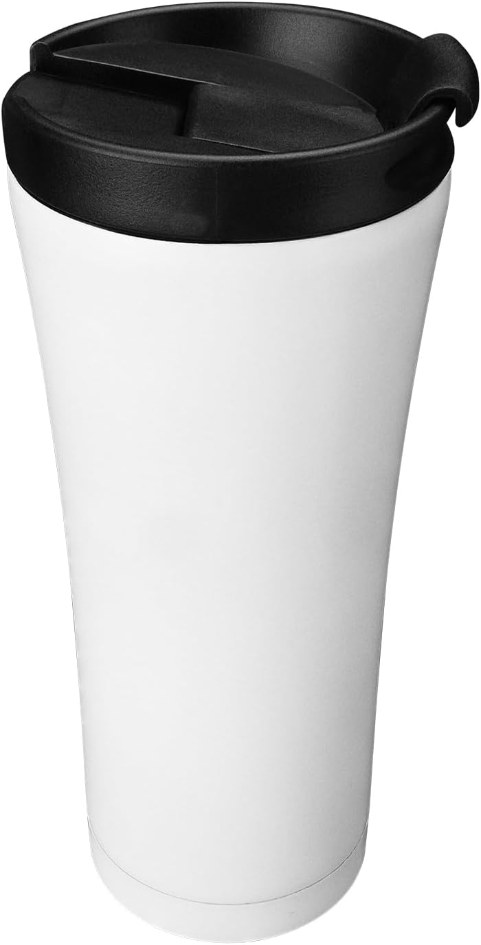 Alternative view of SL-TM1971A Mat Beyaz 500ML Iç 304 Dış 201 Paslanmaz Çelik Termos Kupa