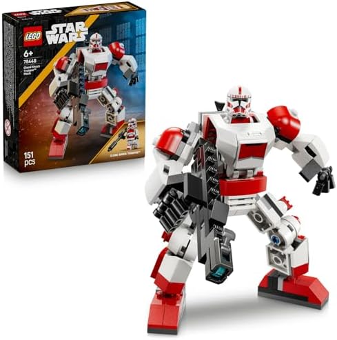 Alternative view of Klon Şok Trooper Robotu 75448-6 Yaş ve Üzeri Kız ve Erkek Çocuklar için Duruşu Ayarlanabilir Minifigür İçeren Yaratıcı Oyuncak Yapım Seti, Çocuklar için Hediye Fikri (151 Parça)