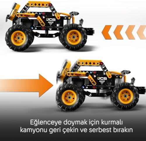 Jam DIGatron Çek–Bırak Oyuncak Kamyon – Yaratıcı Oyunları Seven 7 Yaş ve Üzeri Erkek ve Kız Çocukları için Araç Yapım Seti, Hediye Fikri 42199 (218 Parça)