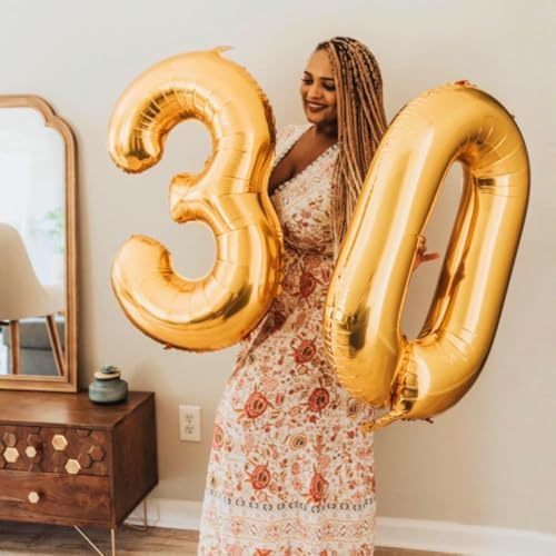 xesha 5 Yaş Doğum Günü Rakamlı Balon Yaş Günü Gold Renk Uçan Balon 102 cm Doğum Günü ve Parti Dekorasyonu Büyük Boy Folyo Balon 40 inç - 102 cm Doğum Günü Dekorasyonu Balon Yaş Sayı Helyum Balon 5 Rakamı