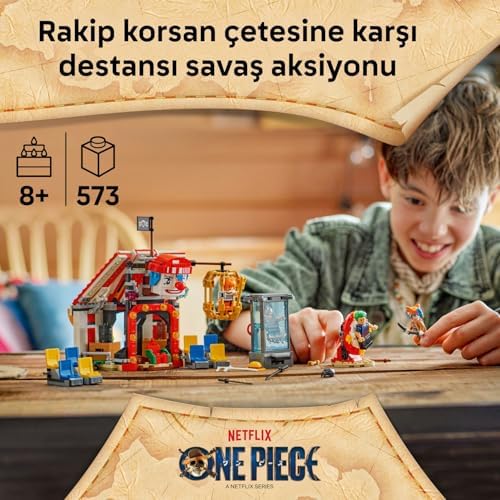 Alternative view of ONE PIECE Palyaço Buggy'nin Sirk Çadırı 75637 – 8 Yaş ve Üzeri Anime ve Korsan Severler için Renkli Sirk Temalı Dekoratif Oyuncak Yapım Seti, Koleksiyonluk Minifigürlü Model (573 Parça)