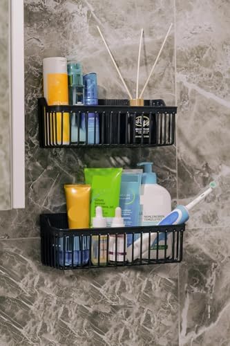 Alternative view of Banyor Yapışkanlı Banyo Rafı, 2'li Banyo Düzenleyici, Duş Rafı Organizer Şampuanlık, Duşakabin Rafı, Banyo Organizeri, Banyo Askısı Plastik