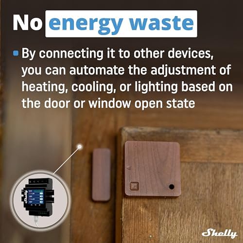 Alternative view of Shelly Blu Door/Window  | Bluetooth Smart kapı ve pencere sensörü, lüks sensörlü | güvenlik | anında tepki | iOS Android uygulaması | ağ geçidi gereklidir | sahne etkinleştirme