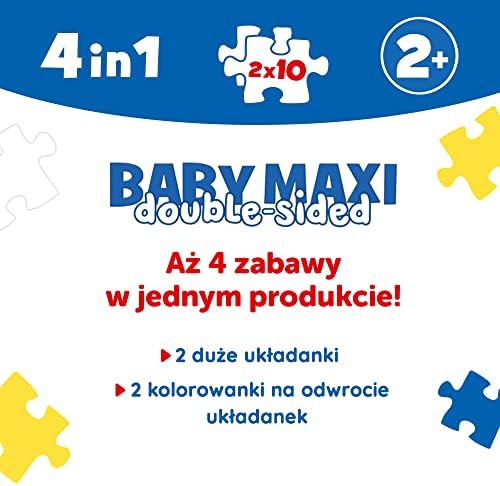 43003 4'ü 1 arada: 2x10 büyük parçalar Arkada iki boyama kitabı, Psi karakterli renkli bulmacalar, 2 yaşından büyük çocuklar için eğlence Primo, PAW Patrol Ekibi - Görsel 3
