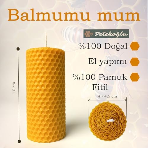 Doğal Balmumu Mum Yılbaşı ve Yeni Yıl Hediye Seti – El Yapımı 3’lü Dekoratif Mum, Kırmızı Çiçekli Jüt Kutulu,%100 Doğal Balmumu, Ev Dekoru ve Hediye İçin Mükemmel Seçim - Görsel 3
