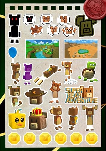 Alternative view of Super Bear Adventure Çocuk Sticker Set -2-30 Adet | Renkli & Eğlenceli | Suya Dayanıklı