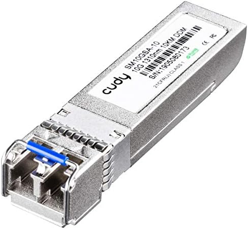 Cudy SM10GSA-10 SFP+,10Gbps,LC SMF,10KM 1310nm Endüstriyel SFP+ Modül Metal Switch