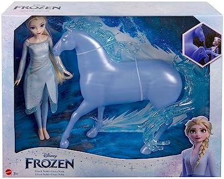 Alternative view of Mattel  Karlar Ülkesi Elsa ve Güzel Atı Nokk  Karlar Ülkesi oyuncakları, Elsa bebek ve Su Nokk'u figürü HLW58