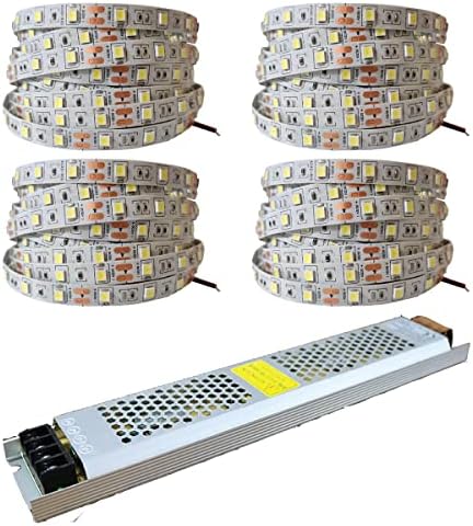 Alternative view of 20 Metre Şerit LED Beyaz Renk + 12v 25 Amper 300 Watt LED Trafo - 3 Dirençli Double Pcb - Oturma Odası, Yatak Odası ve Mutfak için Gizli Aydınlatma