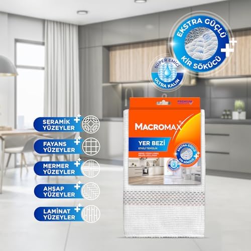 Alternative view of Yer Bezi, Ekstra Güçlü Kir Sökücü, Geniş Yüzeyler İçin Yüksek Emici Paspas Bezi