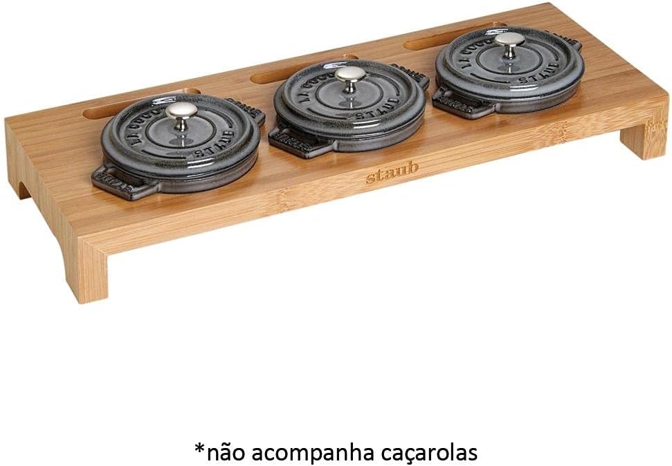 Alternative view of Ahşap 3'lü Mini Tencere Standı