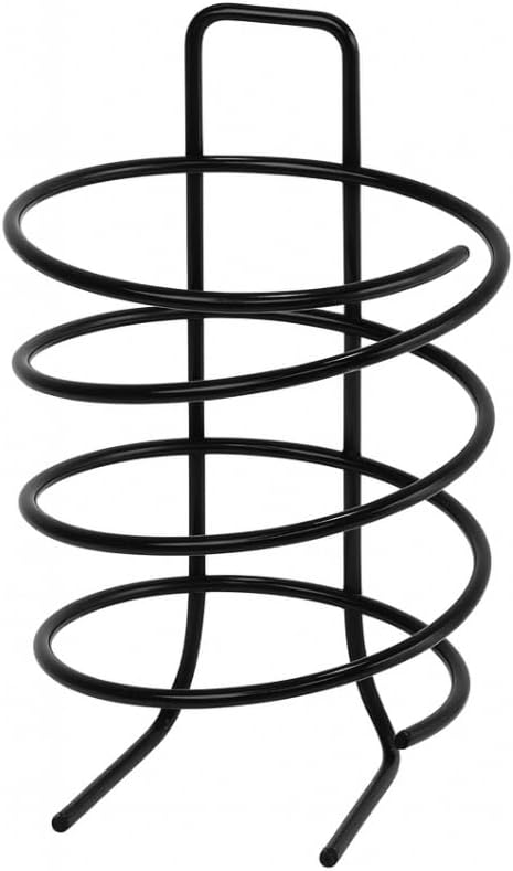 Alternative view of 19 cm Metal Saç Kurutma Makinesi Standı – Spiral Tasarımlı Masaüstü ve Duvar Tipi Fön Makinesi Tutucu