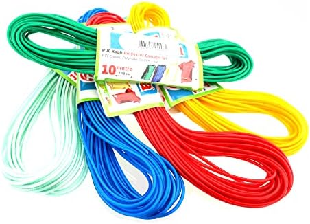 Tek-İş Pvc Kaplı Çamaşır İpi, 10 Metre, Renkli