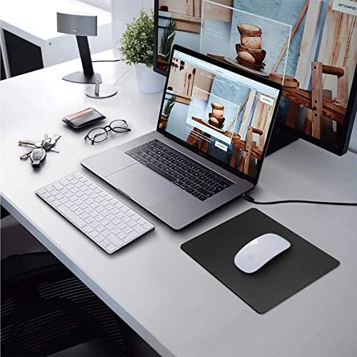 WONKEY OFFICE - Orta Boy Mouse Pad – Kaymaz Tabanlı Pürüzsüz Kumaş Yüzeyli Bilgisayar Mouse Altlığı, Ofis için Ergonomik Mouse Pad, Laptop ve PC Uyumlu (Orta Boy 27x23 cm) - Görsel 3