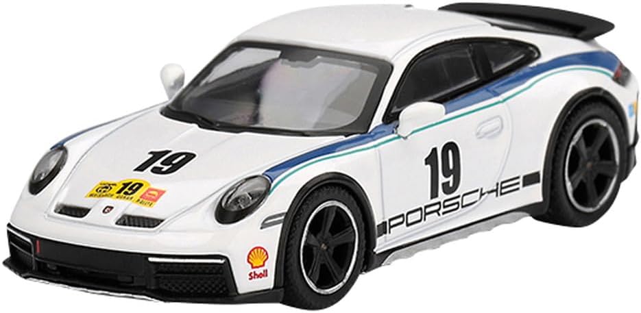 Truescale Miniatures Mini-GT MGT01009-L - Porsch. 911 (992) Dakar Rallisi Tasarım Paketi 74 2024 - Ölçek 1/64 - Model Araba