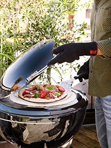 Alternative view of ® Pizza küreği, pizza küreği, pizza küreği, paslanmaz çelik, döner sap, yerden tasarruf sağlayan saklama için, pizza, ekmek vs. için, 6691