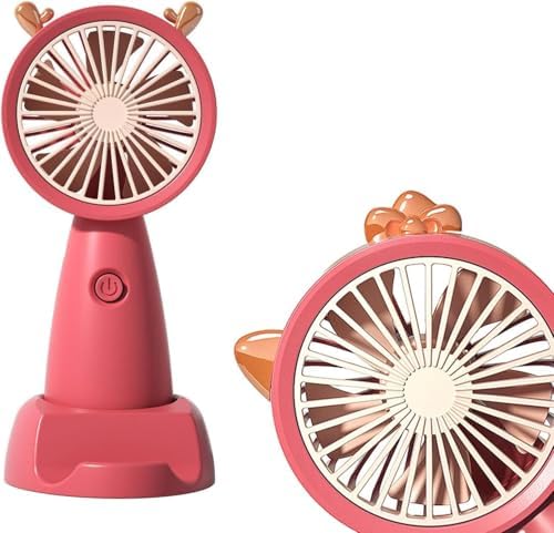 Alternative view of Şarjlı Mini Fan Taşınabilir Vantilatör Mini El Fanı Askılı Vantilatör Güçlü Taşınabilir Ve Stantlı Fan Masaüstü 24903 Asorti Renk