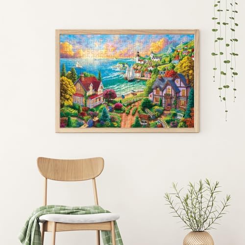 Puzzle - Sahildeki Köy / 260 Parça Puzzle, #3343