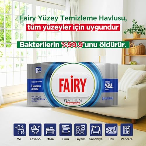 Platinum Antibakteriyel Yüzey Temizlik Havlusu 100 Yaprak | Beyaz Sirke & Karbonat | 48 Saat Temizlik Etkili | İz Bırakmayan Formül - Görsel 3